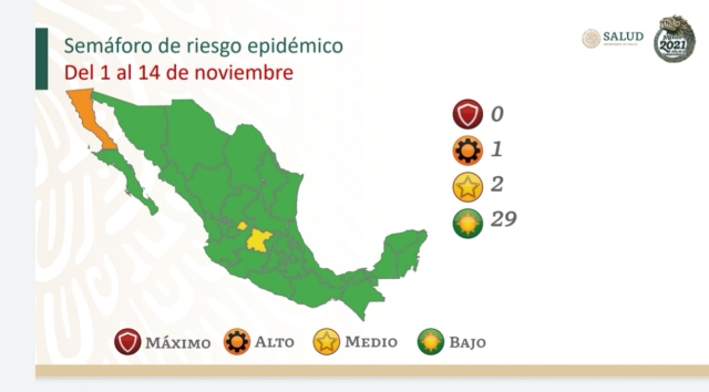 Morelos, en semáforo verde a partir del próximo lunes