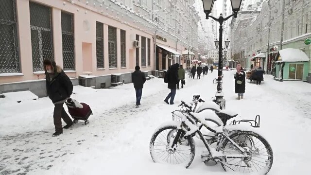 Nevada histórica en Moscú: 49 centímetros de nieve cubren la ciudad