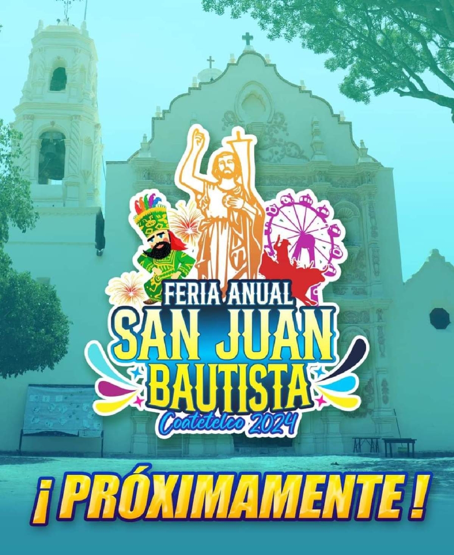 Preparan feria en honor a San Juan Bautista en Coatetelco