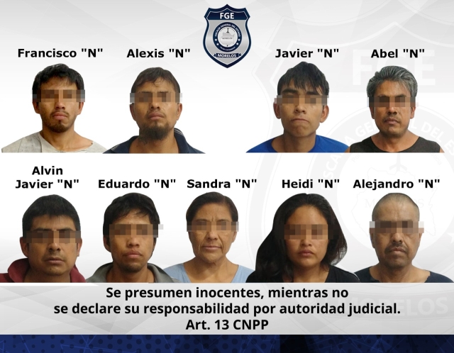 AIC Oriente detiene a 10 personas durante cateo en Atlatlahucan