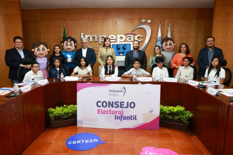 Sesiona el consejo electoral infantil del Impepac