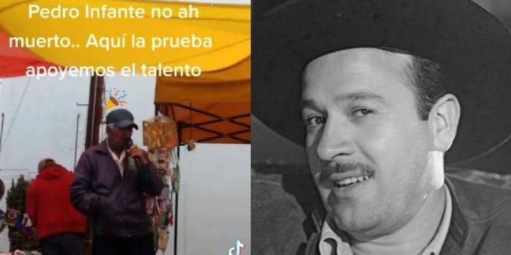 Abuelito canta igual que Pedro Infante.