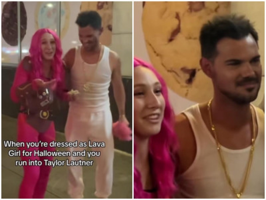 Halloween épico: Chica se disfraza de 'Lavagirl' y se encuentra con actor de 'Sharkboy'