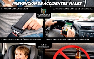 Cuernavaca refuerza medidas de seguridad vial durante vacaciones