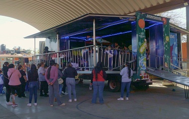 Llevan tráiler de la ciencia al poblado de Ocotepec