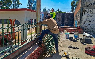 Recupera Ayuntamiento de Cuernavaca cancha de usos múltiples en la colonia Lagunilla